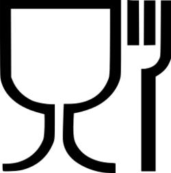 This EU-wide symbol identifies materials that are suitable for food contact.